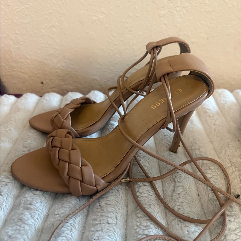 Express Women's Nude Strappy Heels size 8